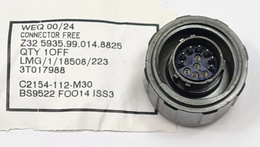 5935-99-014-8825 Straight Connector - 7 Pin Male - 5 Pin Female - MG/1/18508/233 - Z32 - FV2002757 Weald Electronics Ltd battlegroup-raydon
