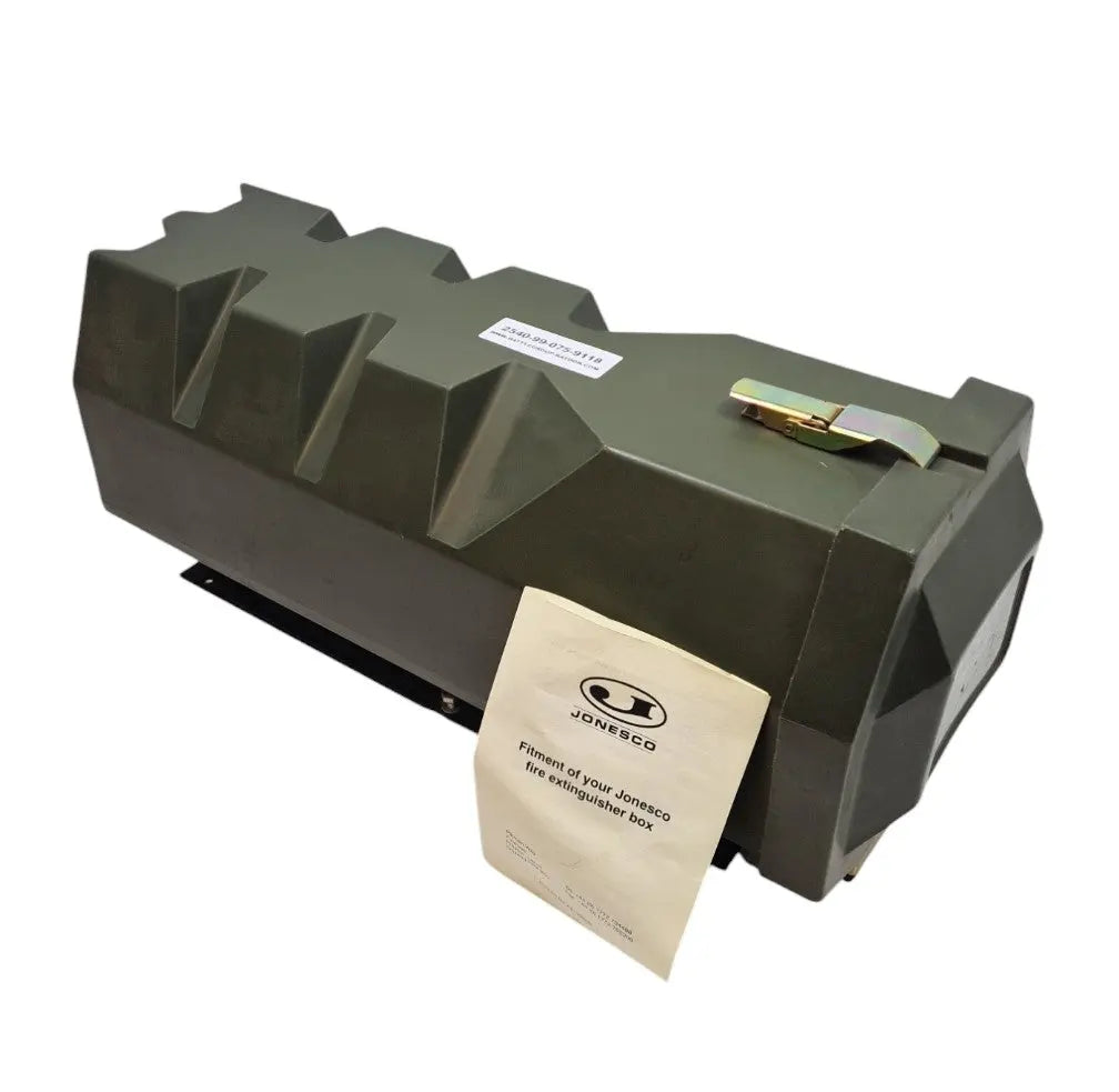 2540-99-075-9118 - Fire Extinguisher box - For 6kg Fire Extinguisher - JBFM65K - 65cm long - 24cm Wide Jonesco battlegroup-raydon