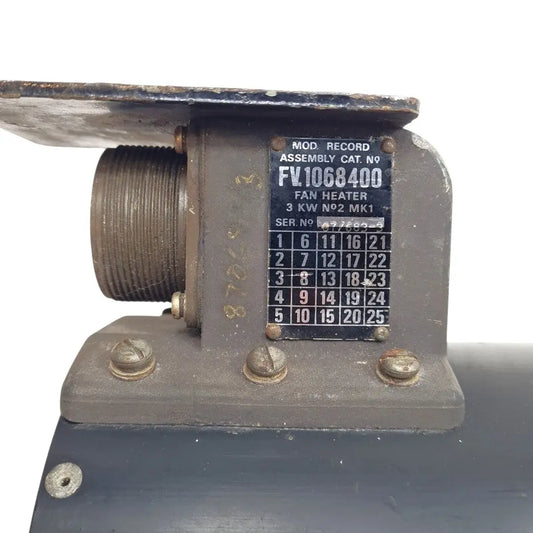 2540-99-735-0654 - Fan Heater No 2 Mk1 - 9CR2 - used Airmax - A K Fans Ltd battlegroup-raydon