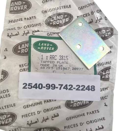 2540-99-742-2248 - Bonnet Catch Threaded Plate - RRC3815 - Military Defender - Land Rover Land Rover battlegroup-raydon