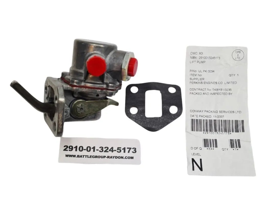 2910-01-324-5173 - Fuel Lift Pump - Perkins - UL PK 0034 Perkins Engines Co. Ltd battlegroup-raydon