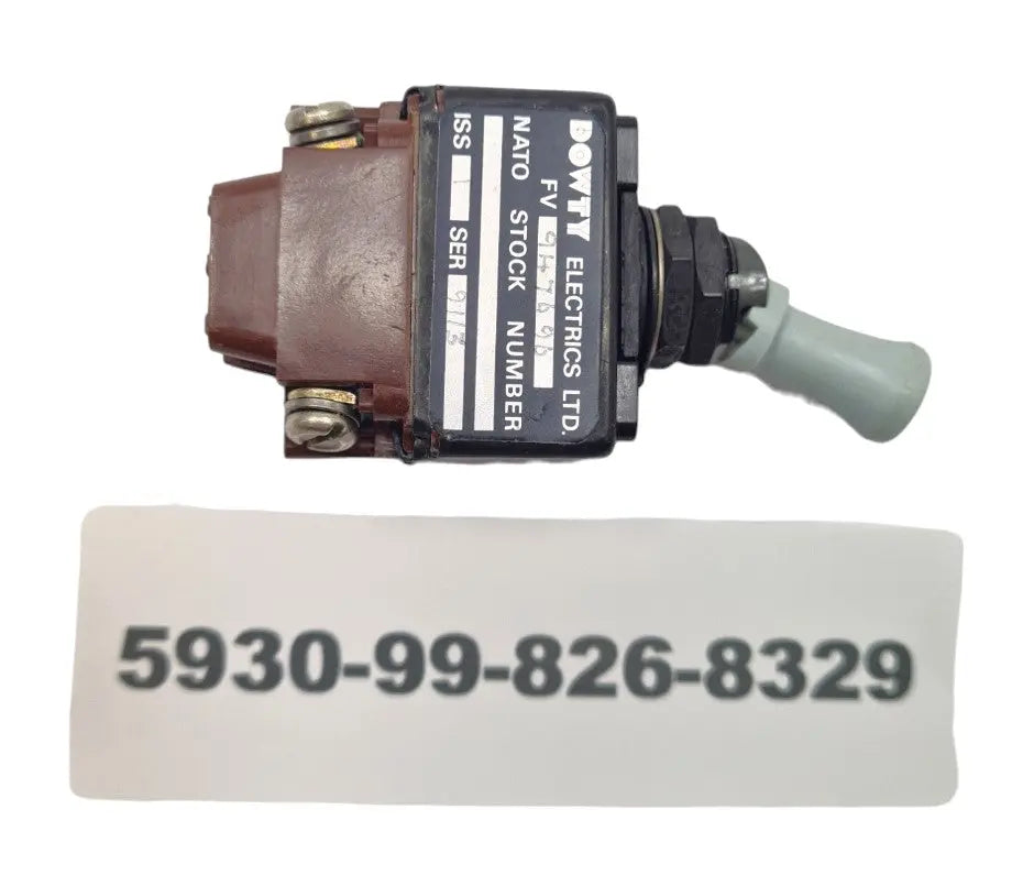 5930-99-826-8329 - Toggle Switch - Double Pole 15 Amp  - 28.5V - 46MT4 - FV947696 Dowty battlegroup-raydon