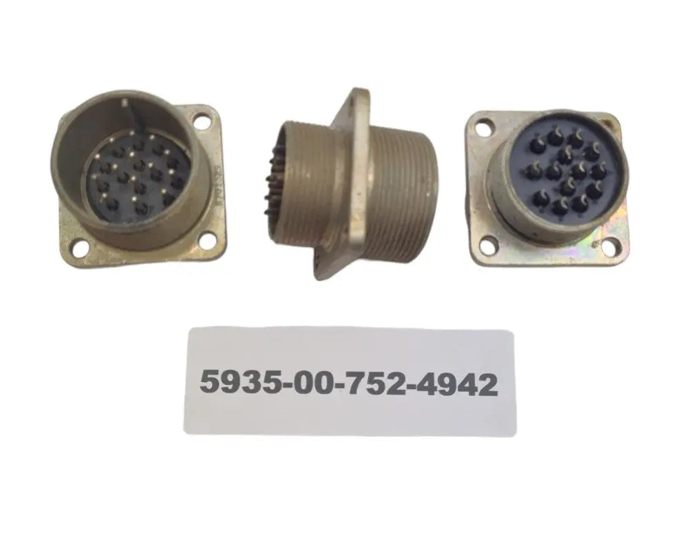5935-00-752-4942 - 14 pin Electrical Socket - 256-75-24942 - 8701329 - Bendix battlegroup-raydon