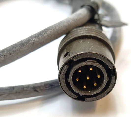 5965-99-754-2167 - 7 Pin Male Quick Release cable - Z42 - 550776 - Clansman Radio Racal Acoustics Ltd battlegroup-raydon