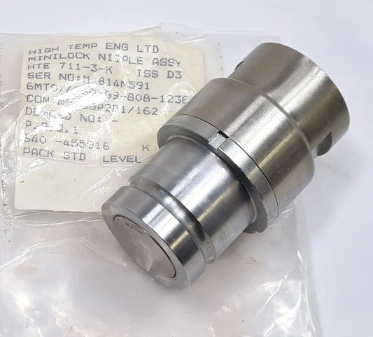 4730-99-808-1236 - Coupling - Half Self sealing - Straight 1-1/8 inch -12 UNF - 4CH - LV6/MT9 High Temp Eng Ltd battlegroup-raydon