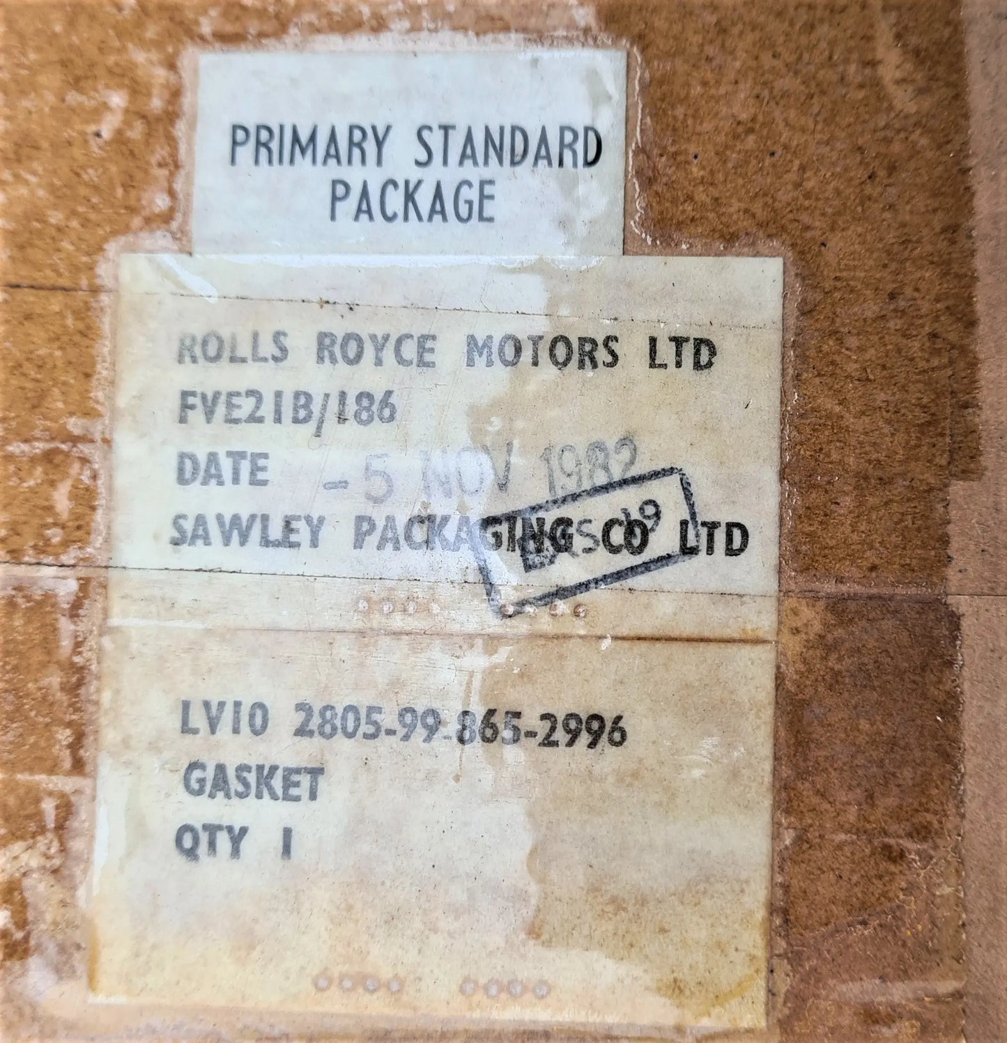 2805-99-865-2996 Rolls Royce B80 8 Cylinder Head Gasket battlegroup-raydon battlegroup-raydon