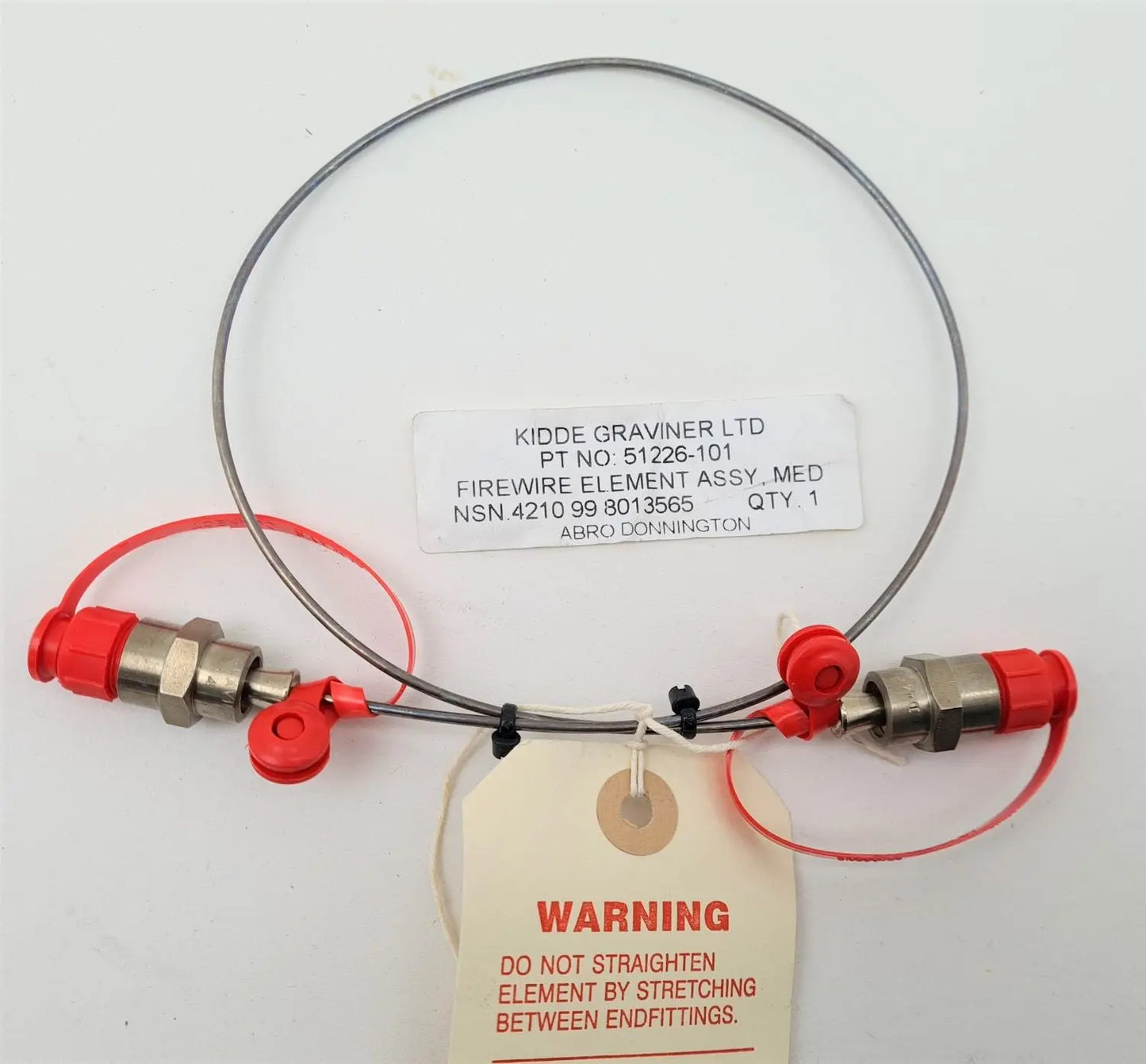 4210-99-801-3565 - Sensing Element - Fire Detecting System - 20 inches long - 46MT4 - FV562012 Kidde Graviner Ltd battlegroup-raydon