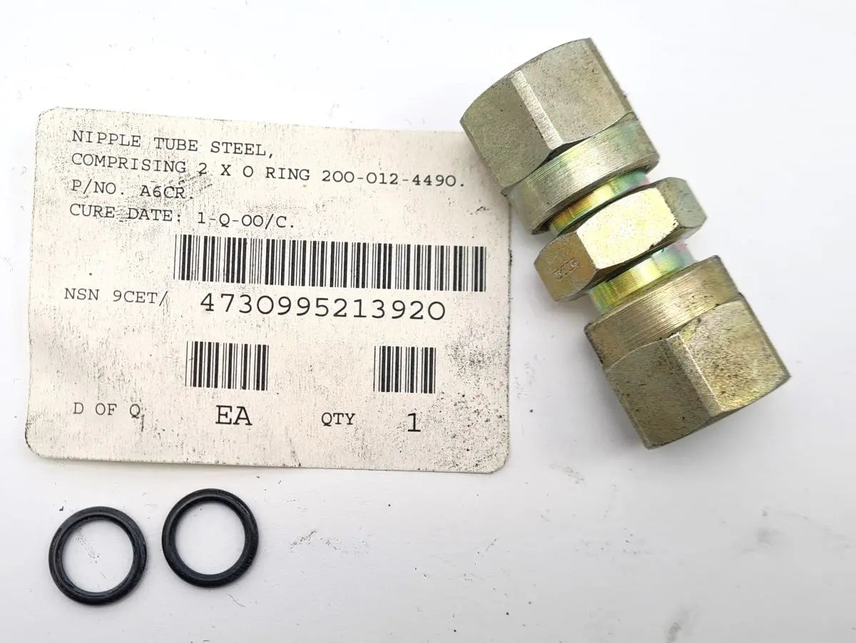 4730 99 521 3920 Nipple Tube Steel to accommodate 0.375 inch OD Tu battlegroup raydon