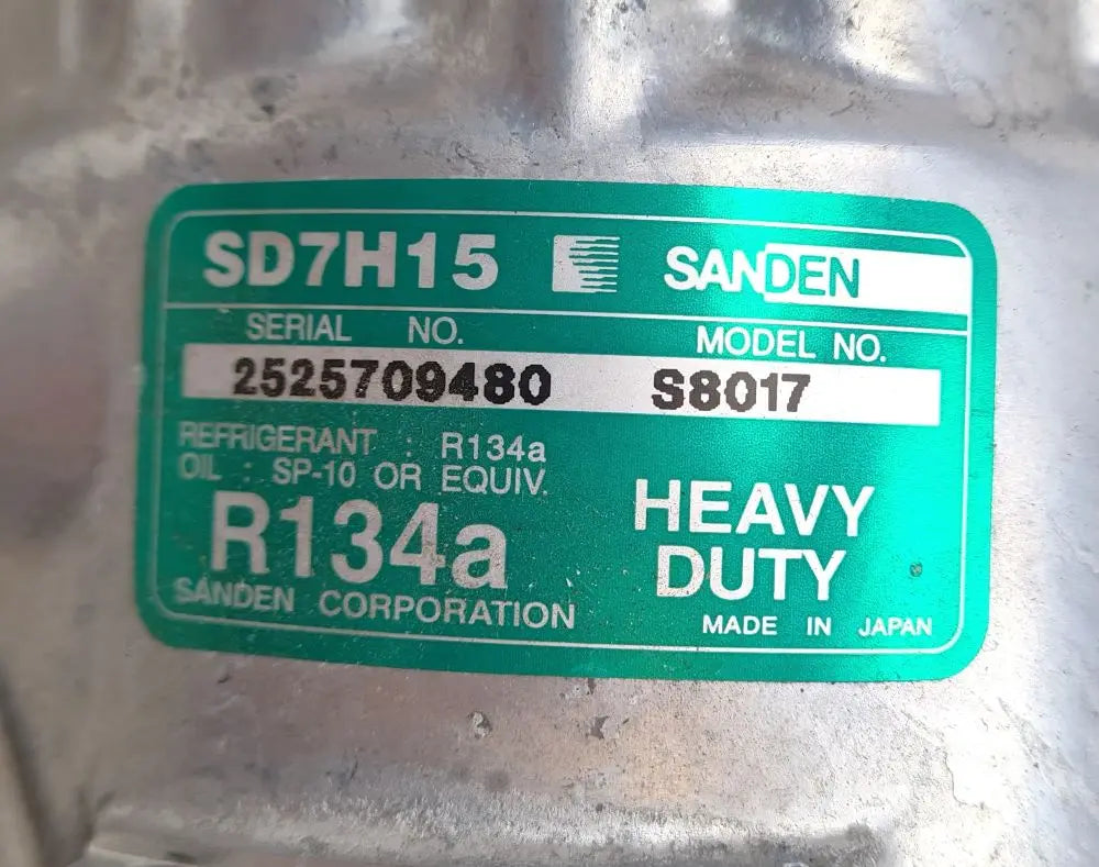252709480 Sanden Air Compressor S8017 24V Twin Groove 132mm Pulley SD7H15 battlegroup-raydon battlegroup-raydon
