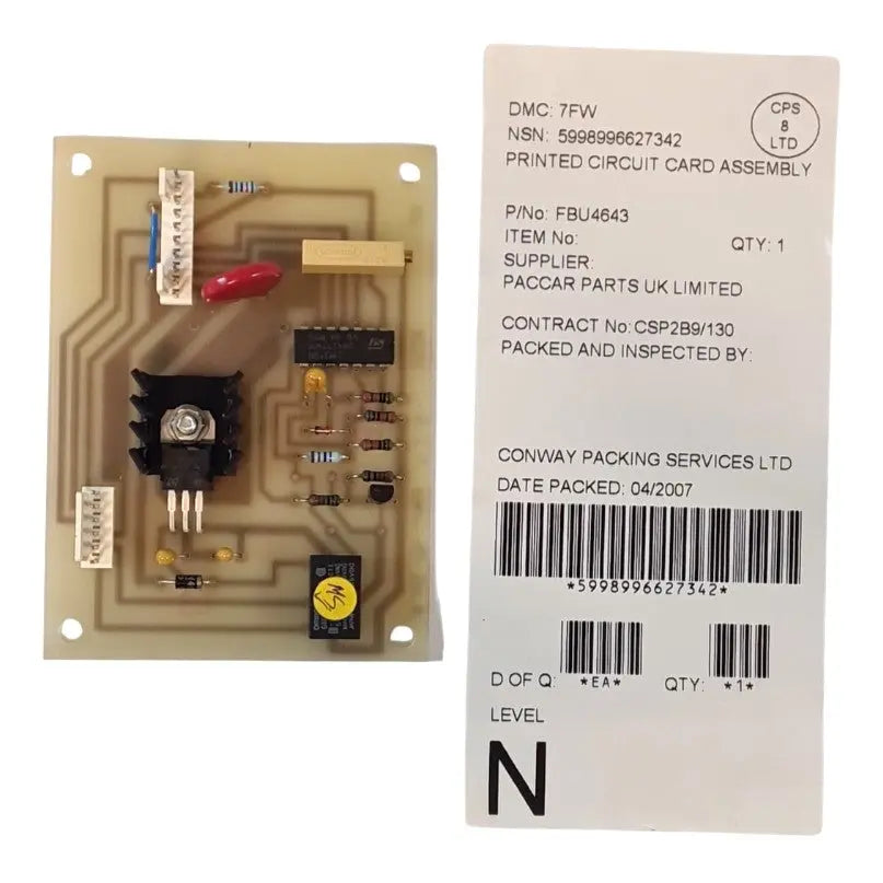 5998-99-662-7342 - Printed Circuit Card -Daf T244 Dash Paccar UK Ltd battlegroup-raydon