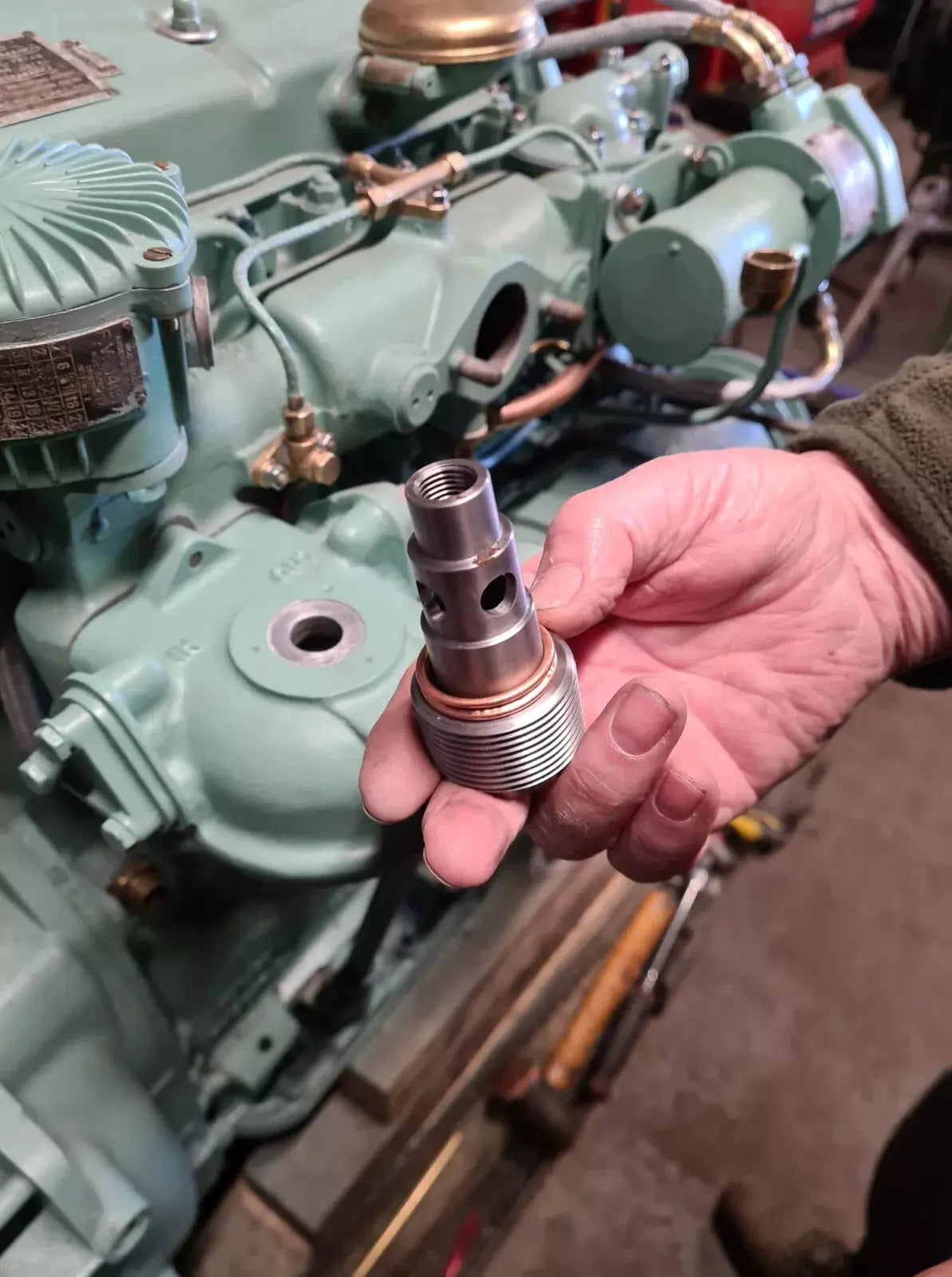 BG002 - Oil Filter Adaptor B40 - B60 - B80 to allow fitment of Spin on Cartridge Maple Leaf battlegroup-raydon