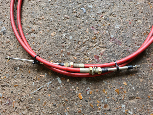 3040-99-823-3808 - Bowden Cable - Bulkhead Fittings - 400cm long - 76.20mm Travel - 46MT1 - FV735606-41 battlegroup-raydon battlegroup-raydon