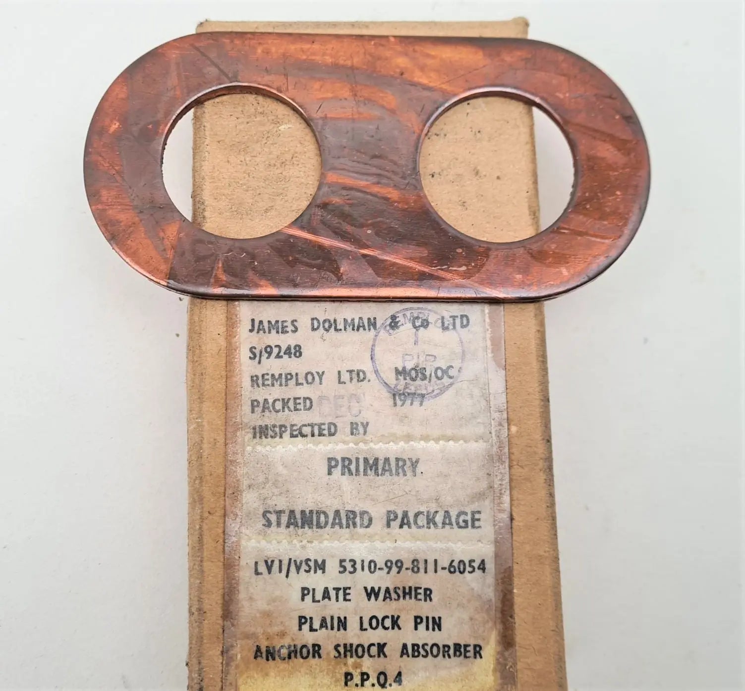 5310-99-811-6054 - Plate Washer Plain Lock Pin - Anchor Shock Absorber - LV1/VSM - S9248 James Dolman &Co Ltd battlegroup-raydon