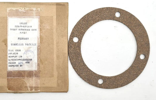 5330-99-829-3119 - Gasket Rubberised Cork - 130mm OD - 91mm ID - 3mm Thick -  LV9/CET - FV932011 - Combat Engineer Tractor ROF Leeds battlegroup-raydon
